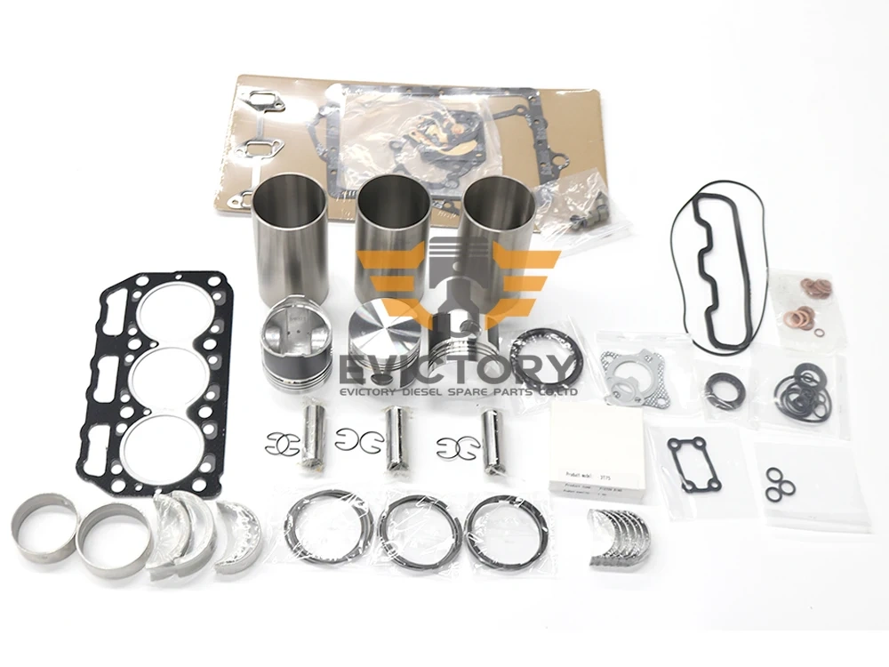 For Volvo Engine D1.6 D1.6ACA D1.6DCAE Overhaul Rebuild Kit piston liner gasket bearing C27C ECR38 Excavator