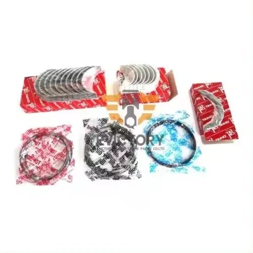 For Yanmar 4TN100 4TN100E 4TN100L 4TNE100 4D100 4D100E Rebuild Kit Piston ring + complete gasket kit + all bearings
