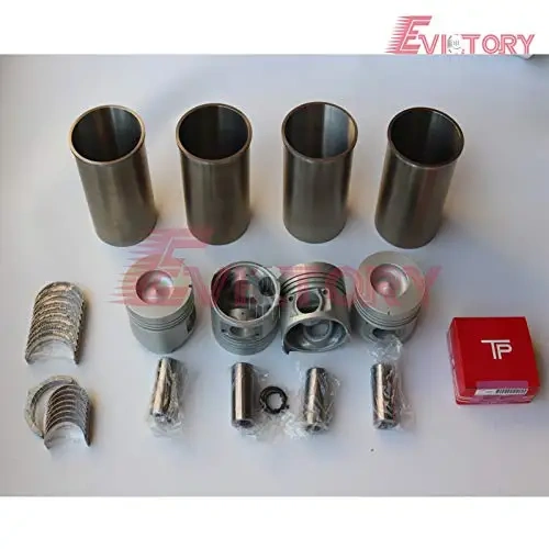 for Toyota 1Z crankshaft Rebuild Kit Overhaul Gasket Cylinder + Big Small end Bearing + Piston + Cylinder Liner + Piston Ring