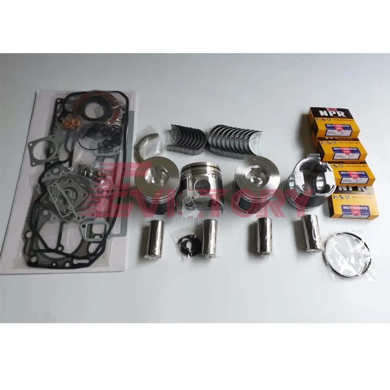 For YANMAR 4D106 S4D106 overhaul kit valve guide piston ring gasket bearing