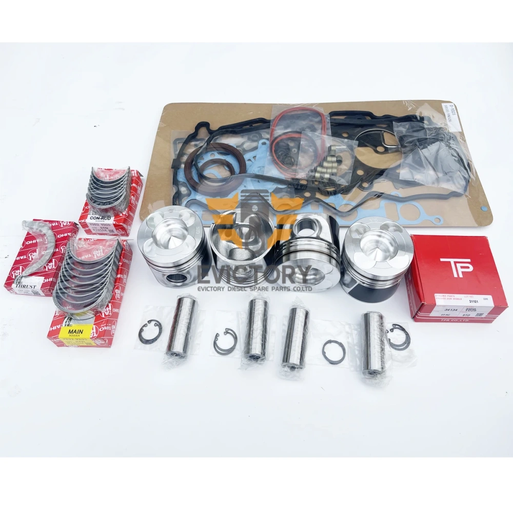 YD25 engine overhaul rebuild kit piston ring gasket bearing