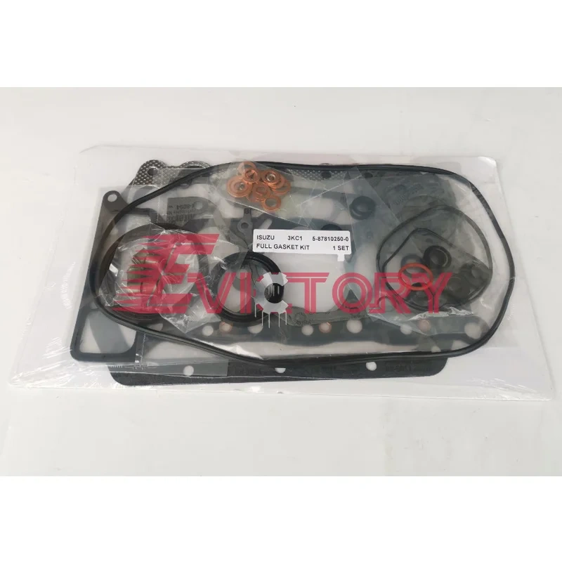 For Isuzu 3KA1 piston ring + full cylinder gasket kit