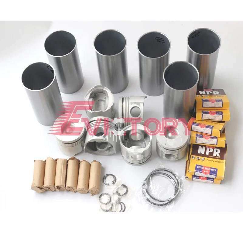 for Isuzu 6BG1 6BG1T overhaul kit rebuild piston ring liner gasket bearing