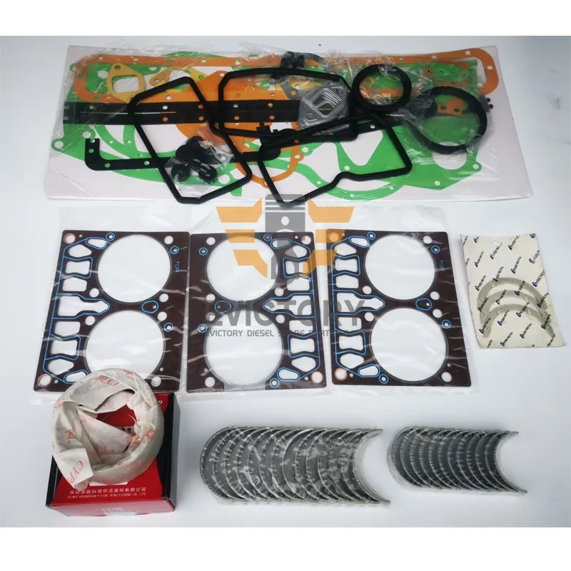 For Doosan D1146 Engine Overhaul Rebuild Kit piston ring liner gasket bearing