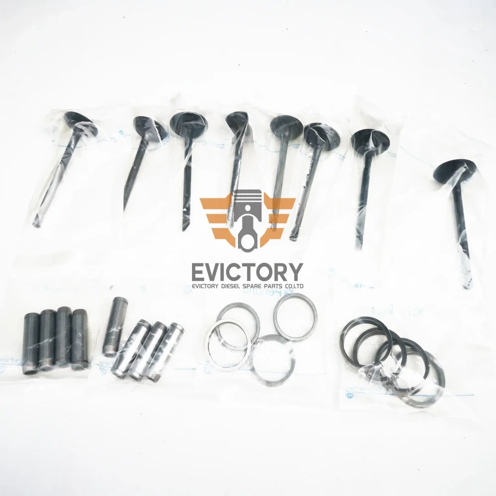 For Yanmar 4TNV94 4TNV94L rebuild kit oversize 0.50mm piston ring engine bearing full gasket kit + valve assy