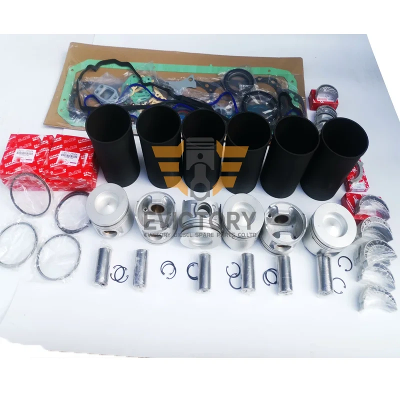 For HINO J08E J08ET J08E-T rebuild kit connecting rod piston ring liner gasket bearing