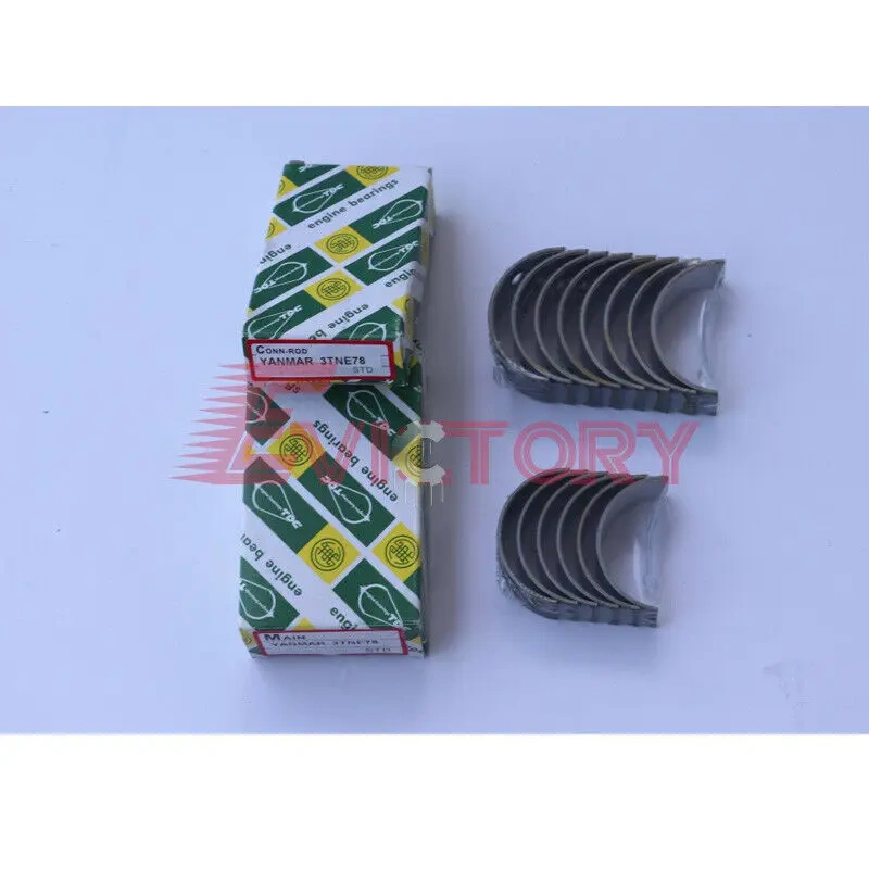 Fit for Yanmar 3D66E 3D66 3TNE66 3TNV66 crankshaft + connecting rod + bearing