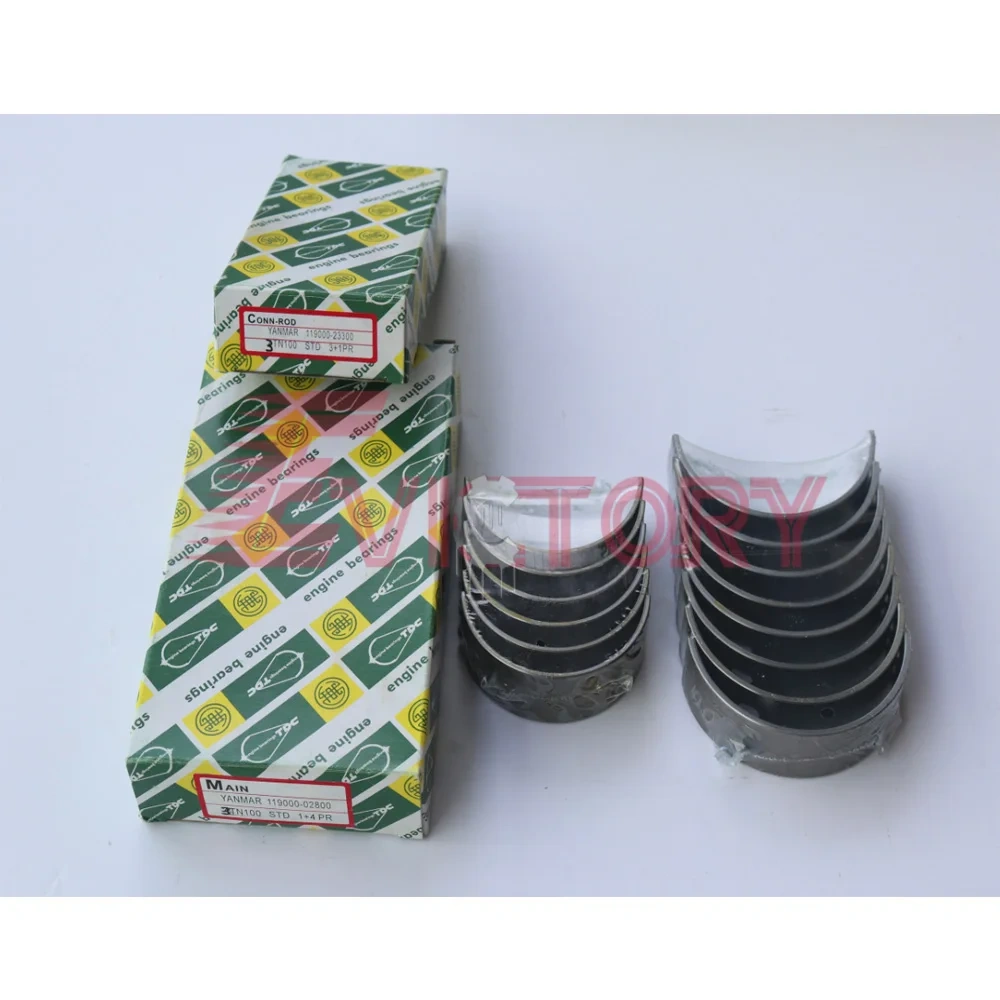For YANMAR 4TN82 4TN82L engine kit piston ring overhaul big small bearing set