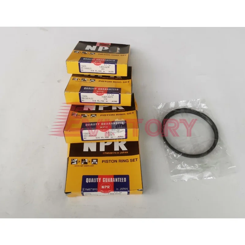 FOR Isuzu 4JG2 piston ring + full cylinder gasket kit