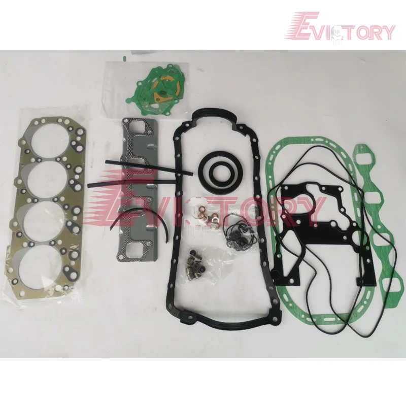 For Isuzu 4JG1-T 4JG1 4JG1T rebuild kit overhaul gasket + piston + ring set