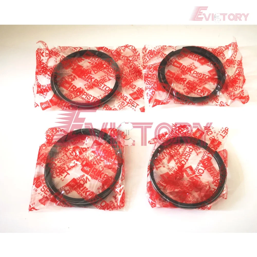 For MITSUBISHI K4D rebuild gasket kit intake exhaust valve piston ring