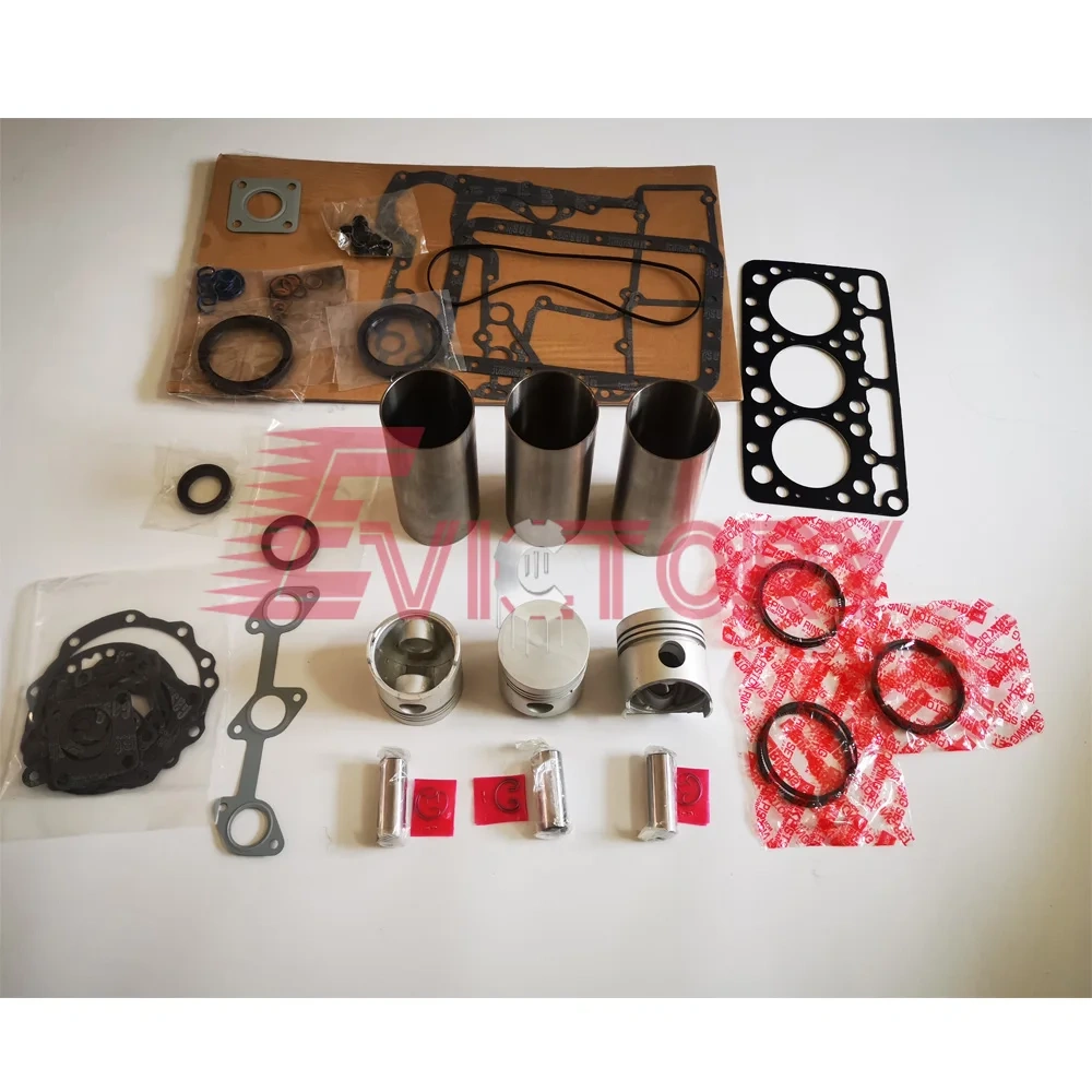 Kubota D782 engine overhaul kit piston ring gasket bearing valve water pump