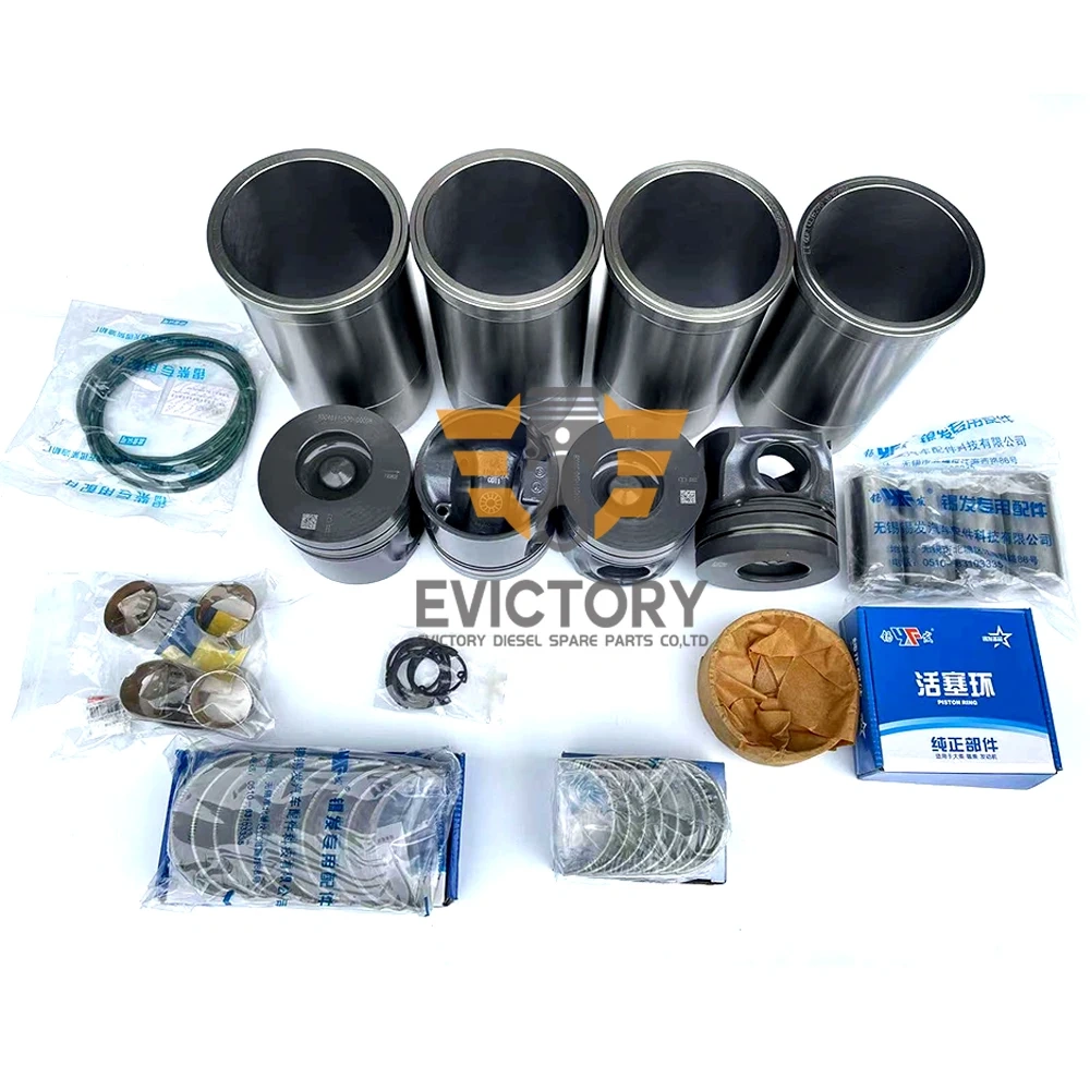 For XICHAI 4DX23-120E3F engine parts rebuild overhaul kit piston liner bearing gasket