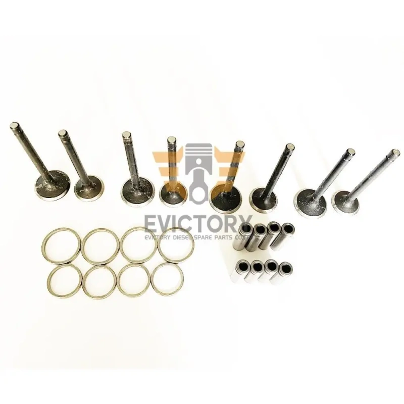 For KUBOTA V2203 V2403 rebuild overhaul it piston ring liner gasket bearing + water oil pump + valve guide seat