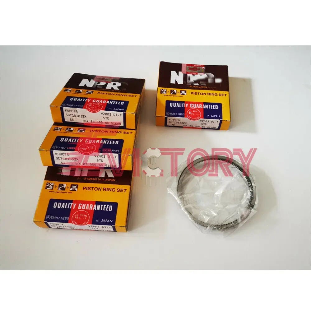 For Kubota engine oversized V2203 V2203M V2403-m PISTON and RING +0.50mm