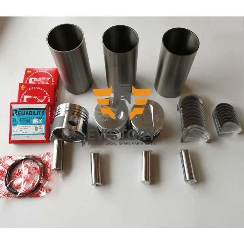 For MITSUBISHI S3L2 S3L-2 overhaul rebuild kit + water pump + oil pump + valves