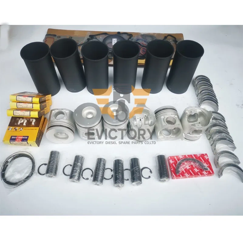 For ISUZU 6HE1-TC 6HE1T overhaul rebuild kit connecting rod gasket piston liner