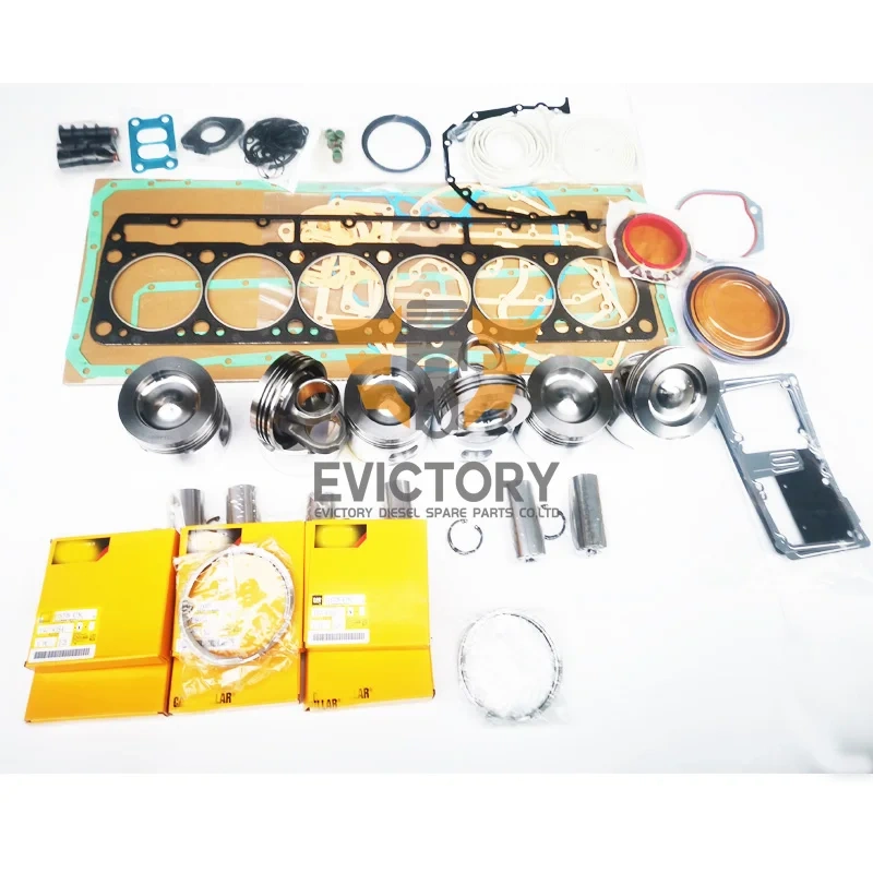 For caterpillar 3126 overhaul rebuild kit piston ring liner gasket bearing