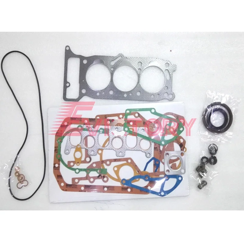 For Isuzu 3KR2 water pump overhaul gasket kit piston ring bearing rebuild kit