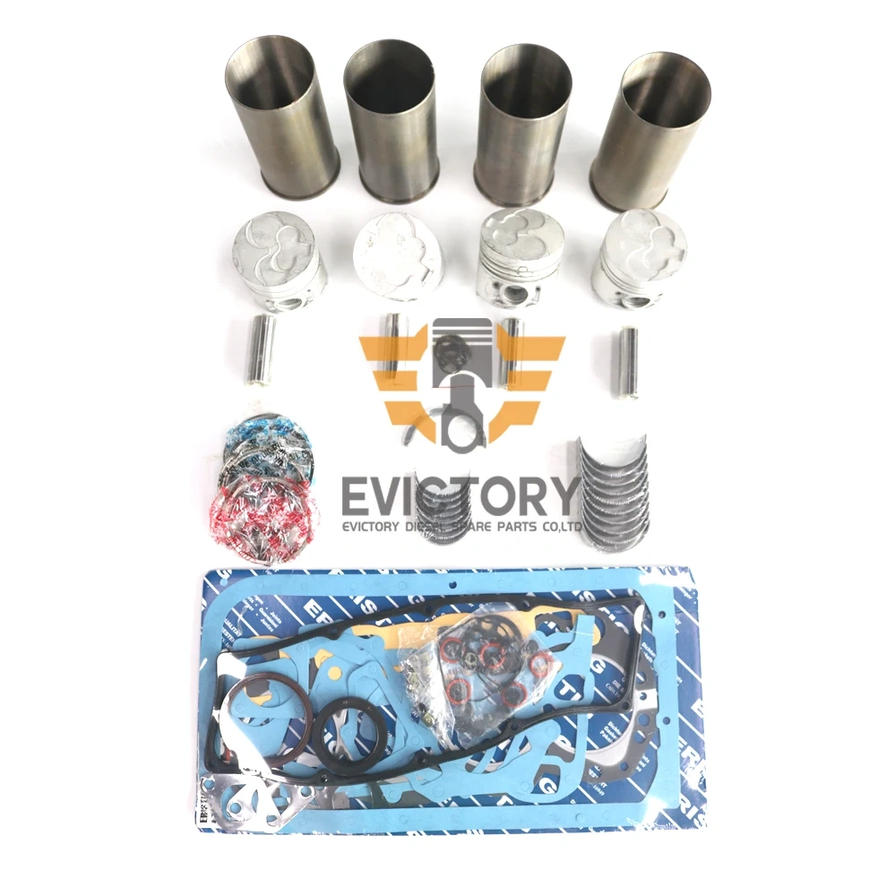 SD23 SD25 Cylinder Head Engine Rebuild Overhaul Cylinder Head Gasket crankshaft con Rod Bearing Piston Ring Cylinder Liner kit