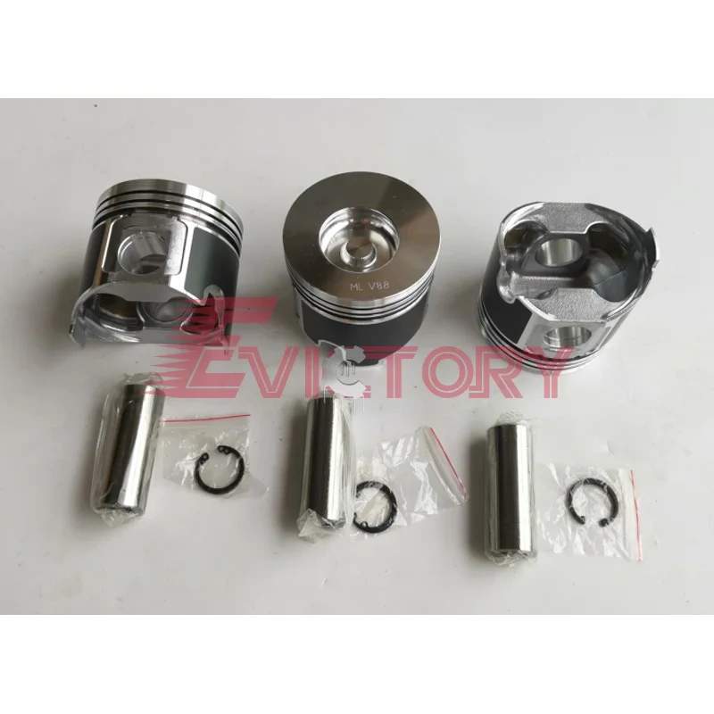 For YANMAR 3TN100 overhaul kit piston ring gasket bearing + con rod 3TN100E 3TN100L