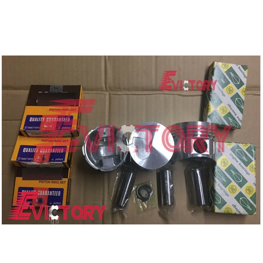 For YANMAR excavator 3TNE66 oversized piston and piston ring +0.50