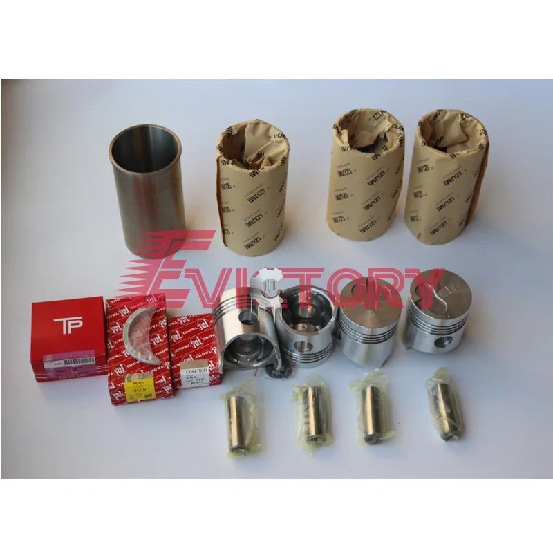 for Toyota Forklift 2J Cylinder Head Assy Engine Rebuild Overhaul kit Piston Ring Liner Gasket Bearing