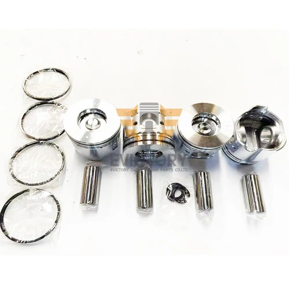 For Yanmar 4TNV94 4TNV94L rebuild kit oversize 0.50mm piston ring engine bearing full gasket kit + valve assy