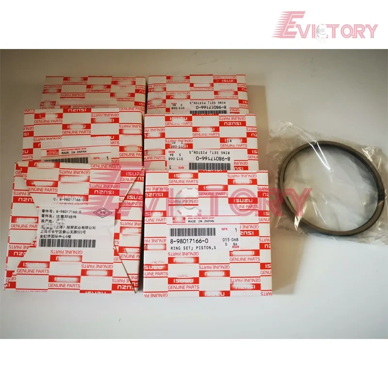 For ISUZU 6HE1-TC 6HE1T overhaul rebuild kit connecting rod gasket piston liner