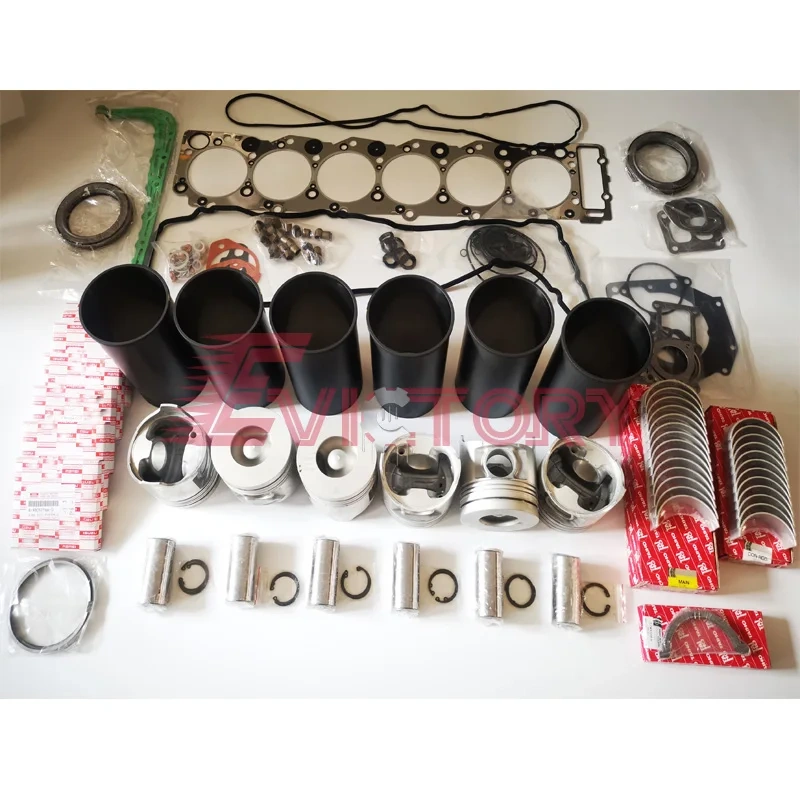 for ISUZU 6HK1T 6HK1TC 6HK1 Overhaul rebuild kit water pump piston cylinder line