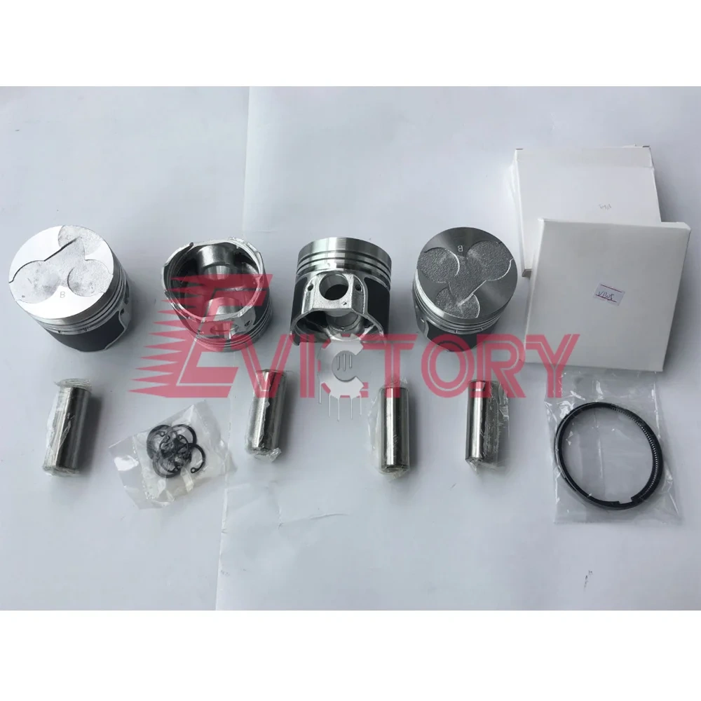 FOR KUBOTA V1505 OVERHAUL rebuild kit full gasket kit + piston ring + piston