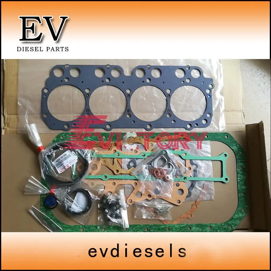 For Isuzu 4HE1-TC 4HE1TC 4HE1T 4HE1 rebuild kit gasket bearing liner piston ring