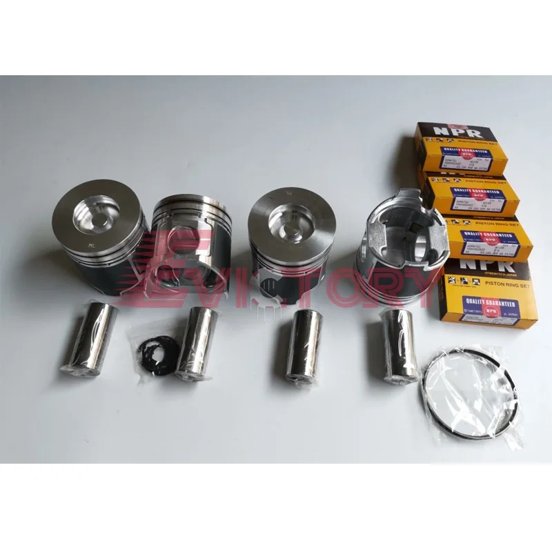 For YANMAR Turbo engine 4TNV106 4TNV106T 4TNV106-T piston ring overhaul gasket kit engine parts
