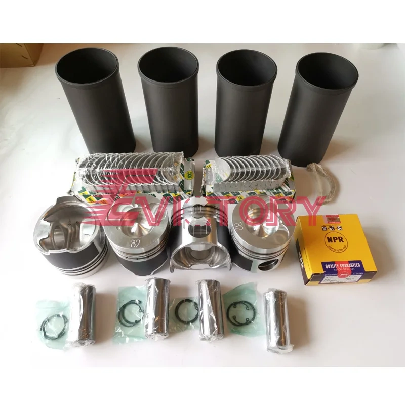 For Hino W04C W04C-T W04CT rebuild kit full gasket kit + full bearing kit + piston set + ring + liner set