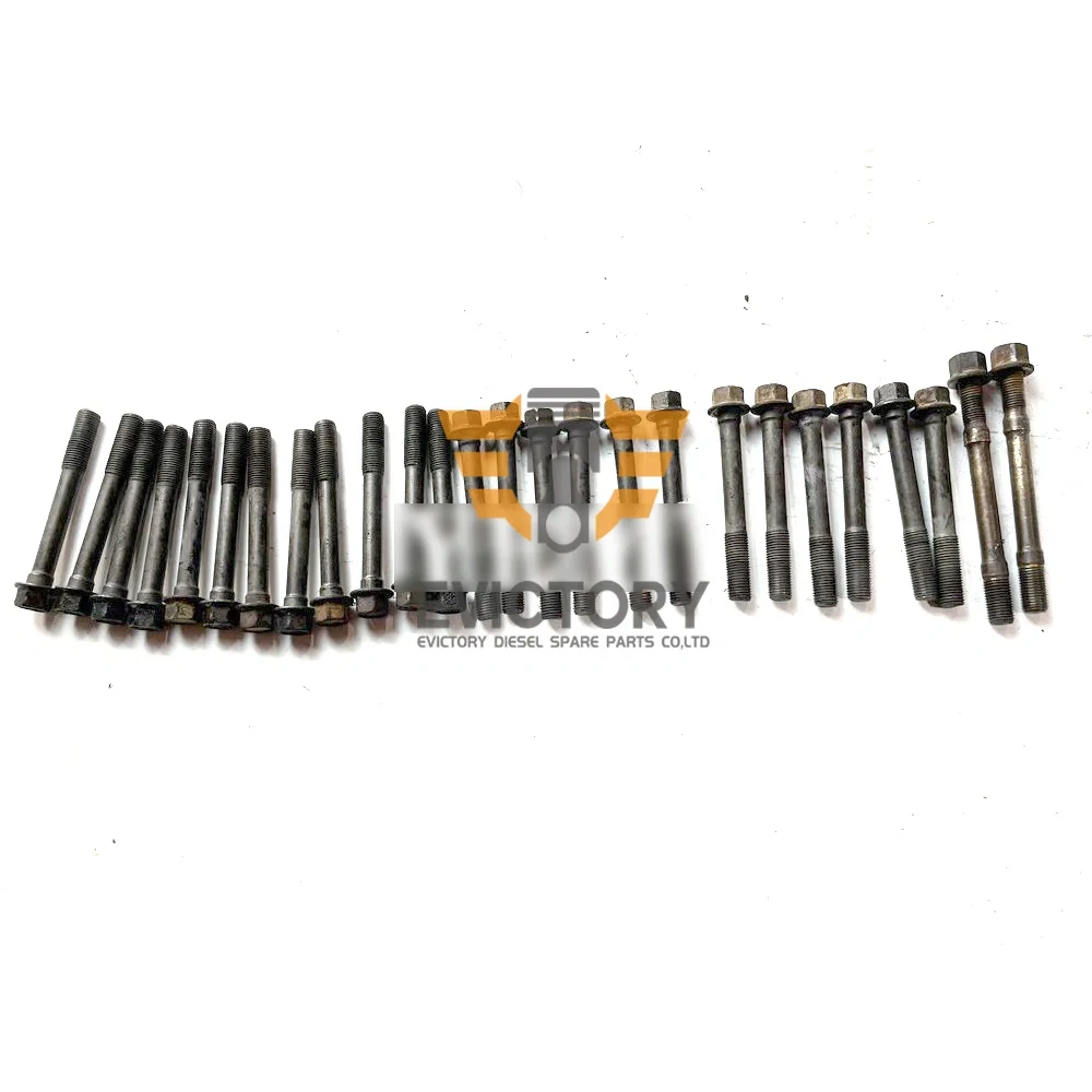 S2600 Cylinder head bolt 24 pcs For Kubota Excavator rebuild engine parts