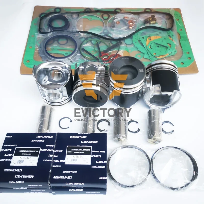 For MITSUBISHI 4D31T 4D31-T overhaul rebuild kit water pump valve gasket piston liner