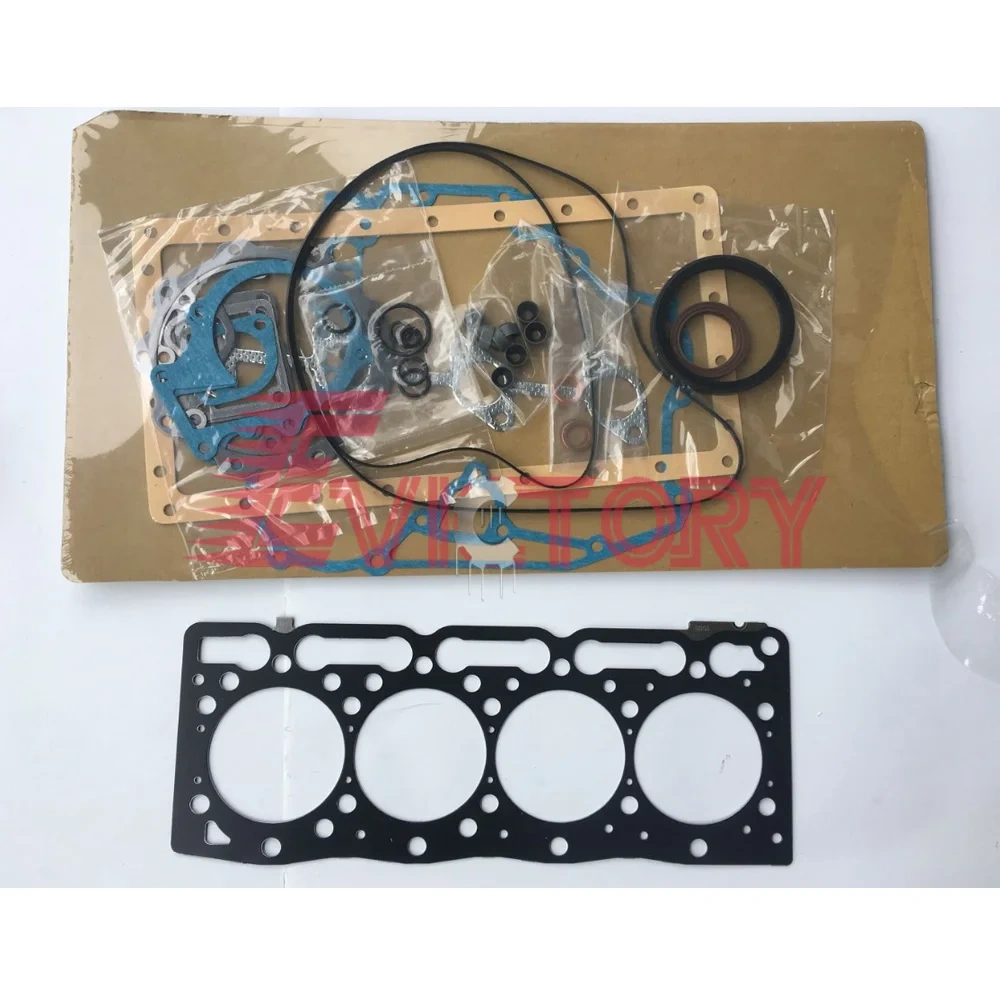 FOR KUBOTA V1505 OVERHAUL rebuild kit full gasket kit + piston ring + piston