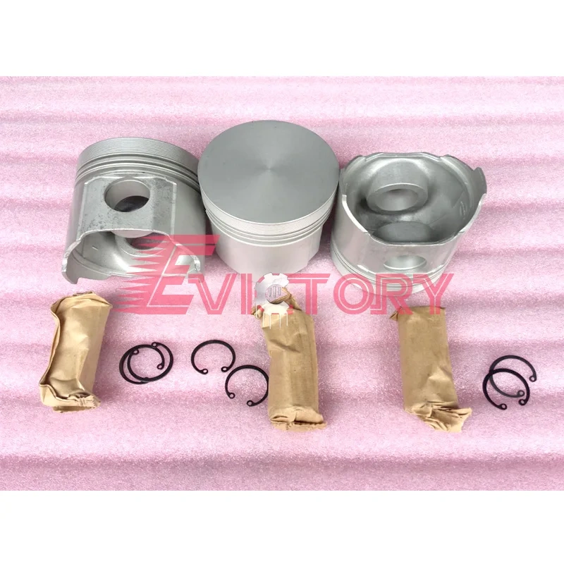 For Yanmar 3T84 3D84-1 3T84HL rebuild overhaul piston ring gasket bearing main rod