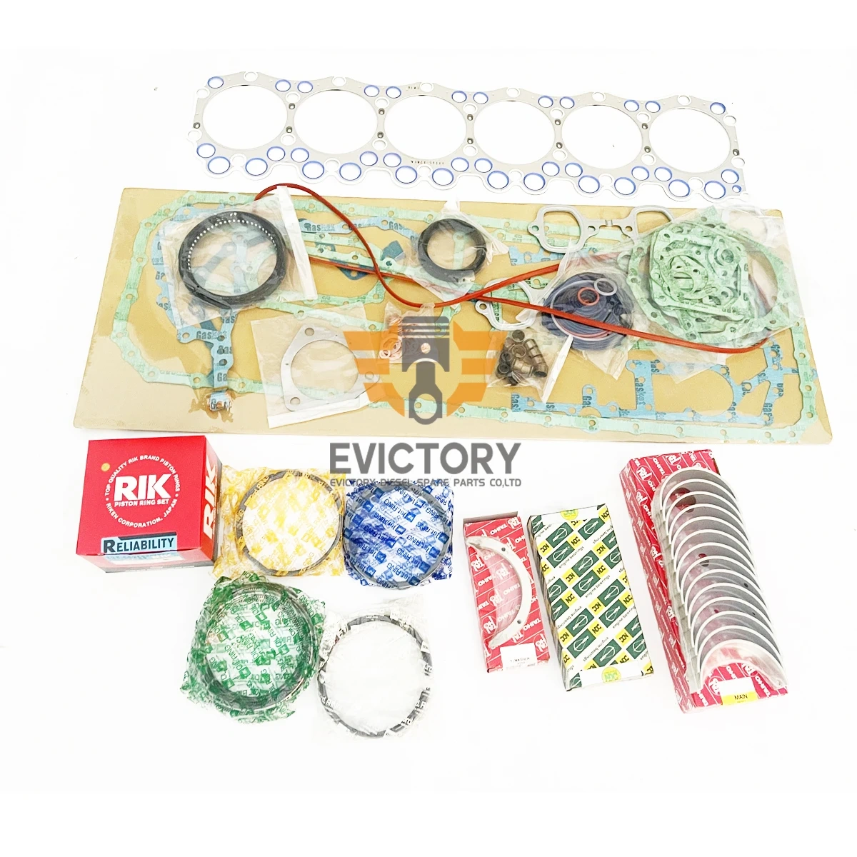 EM100 Engine Overhaul Rebuild Kit  Piston Ring Liner Gasket Bearing