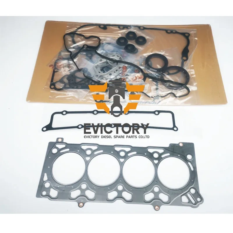 For KUBOTA V2607T V2607 overhaul gasket kit + main conrod con rod bearing set