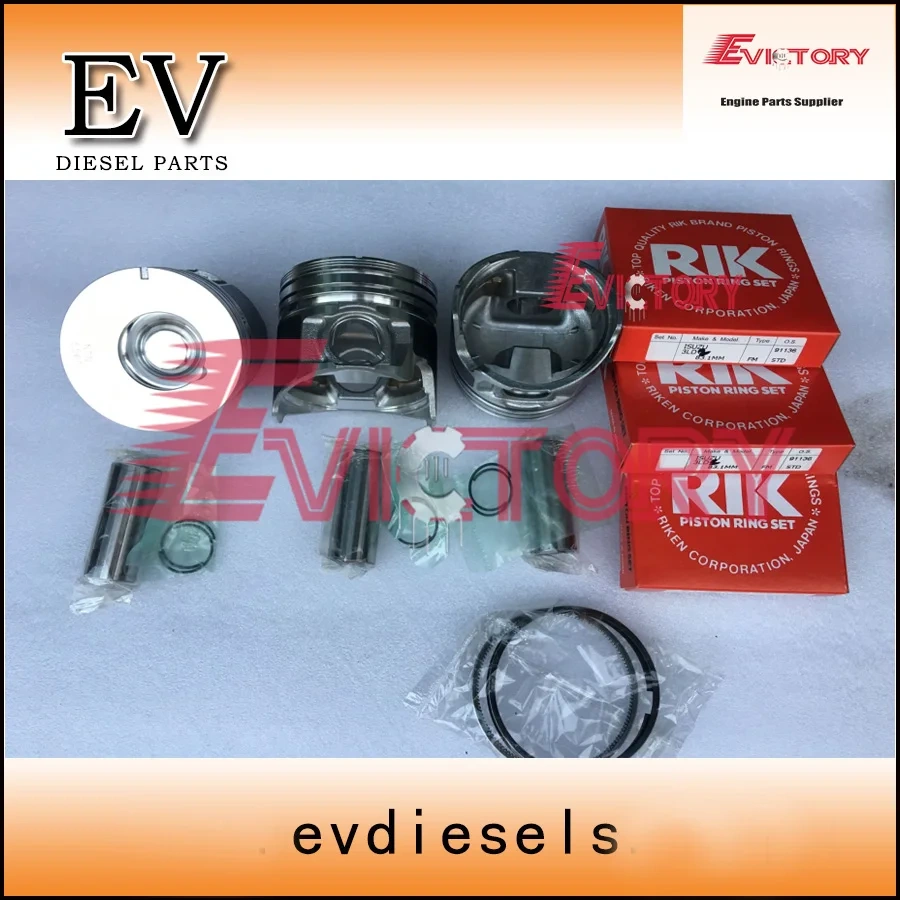 For Hiatch ZAXIS35U excavator 3LD2 piston +piston ring set