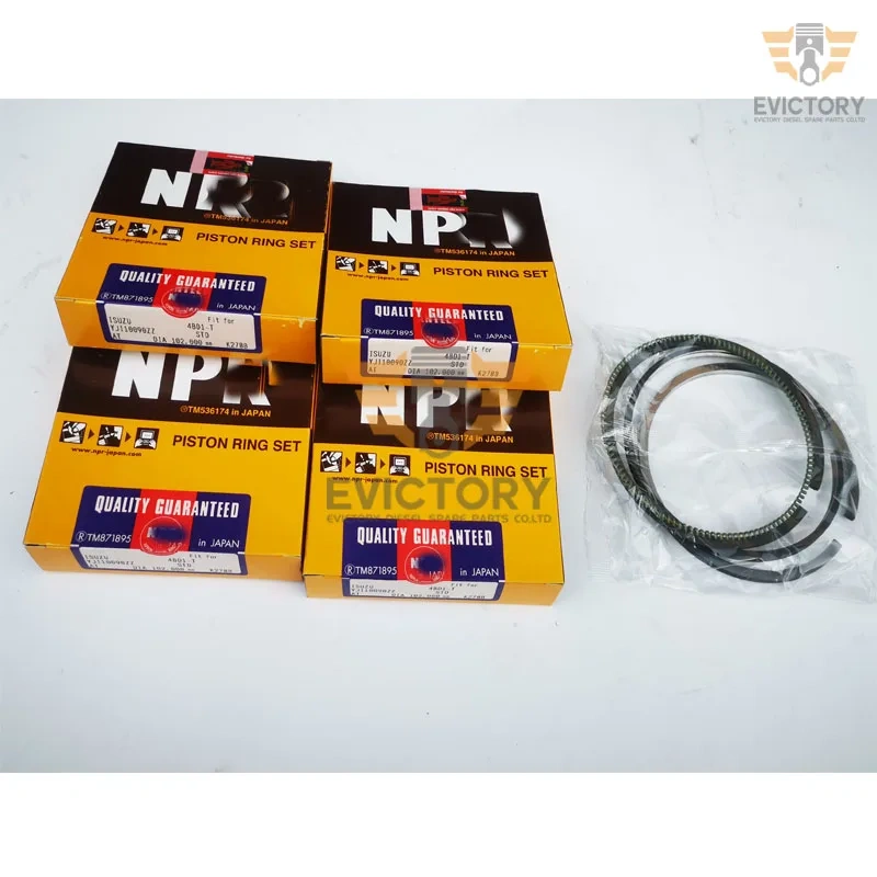 For ISUZU 4BD1-T 4BD1T rebuild kit piston gasket bearing water pump conrod 1pc
