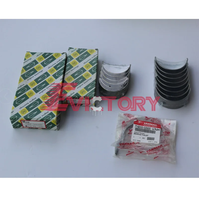 For YANMAR 3TN100 overhaul kit piston ring gasket bearing + con rod 3TN100E 3TN100L