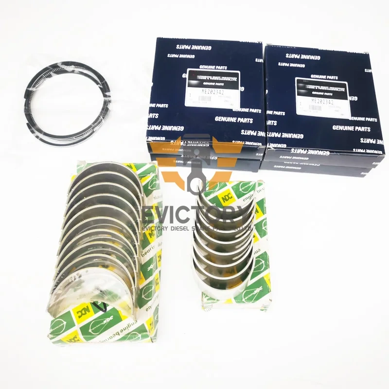 For MITSUBISHI 4M40T 4M40-T overhaul rebuild kit connecting rod valve gasket piston liner
