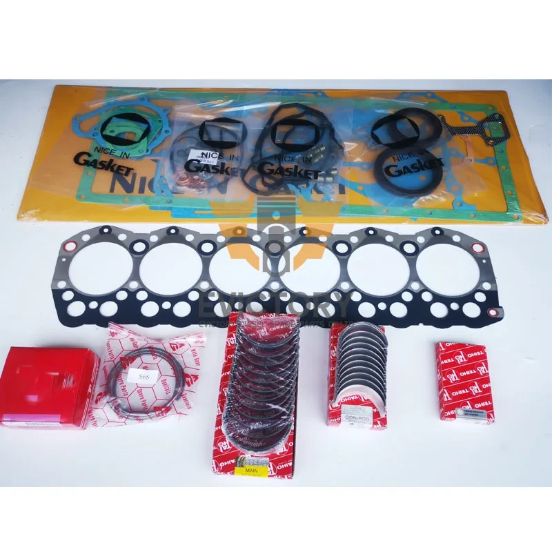 For MITSUBISHI S6S rebuild kit full gasket kit engine bearing piston ring
