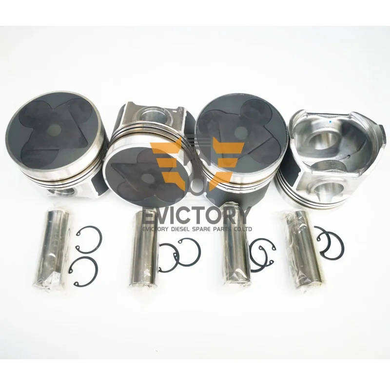 V3300DI V3300-DI-T Piston + Ring For Kubota engine Excavator Tractor rebuild piston set