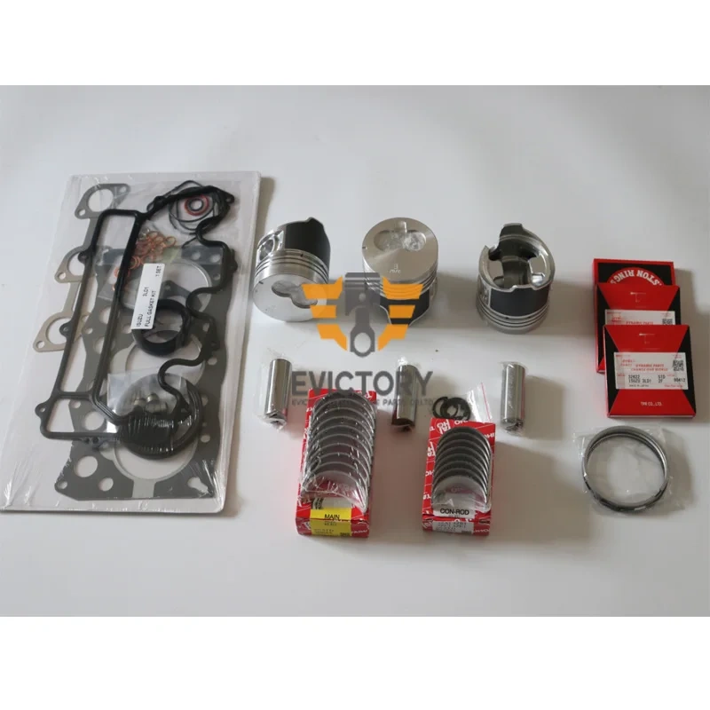For Isuzu 3LD1 Cylinder Block + Engine Overhaul Rebuild kit piston ring gasket