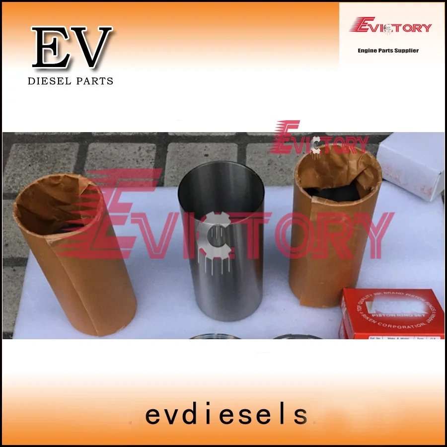 EV For Yanmar 3T72-LTBS 3T72 piston+piston ring+cylinder liner+gasket kit