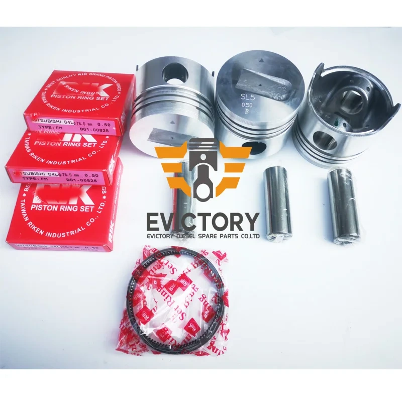 evdiesels S3L S3L2 S3L-2 oversized 0.50mm piston and piston ring