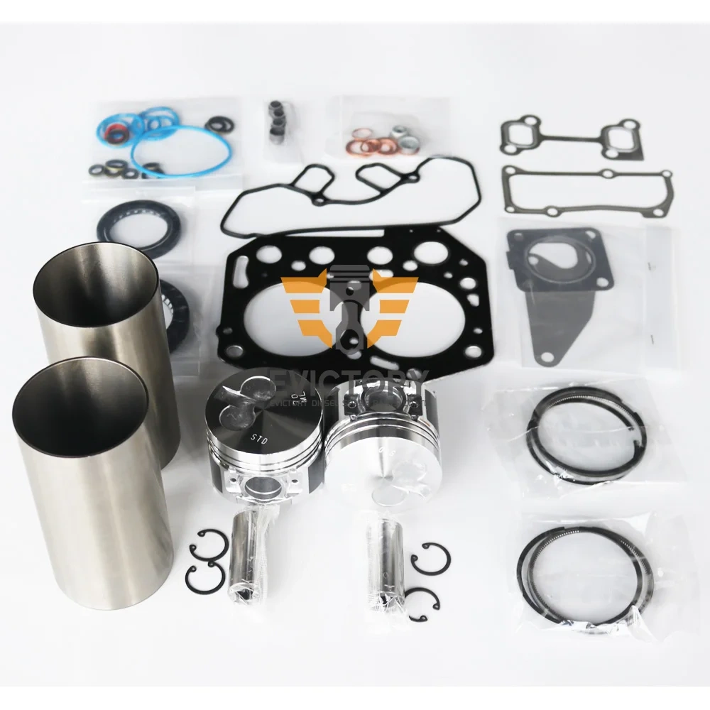 For YANMAR 2T70E 2TNV70 rebuild kit valve guide piston ring liner gasket bearing